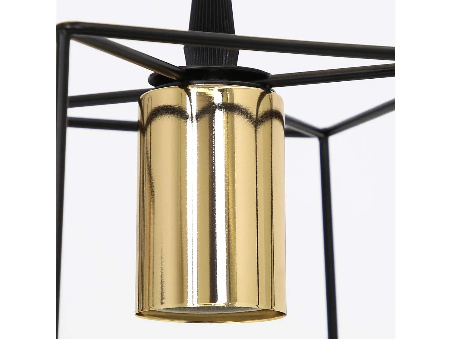 NETTLIFE 5-Lampen Vintage-Schwarz Höhenverstellbare Metall-E27 Industrie Hängeleuchte