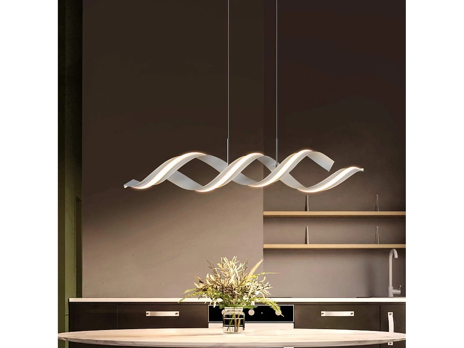 NETTLIFE Hängeleuchte Modern 95CM Design 3000K Warmweiß 29W