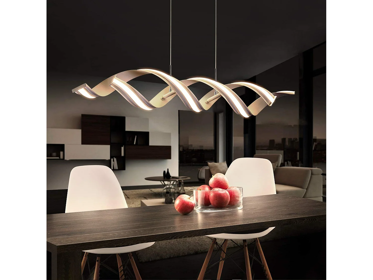 NETTLIFE Hängeleuchte Modern 95CM Design 3000K Warmweiß 29W