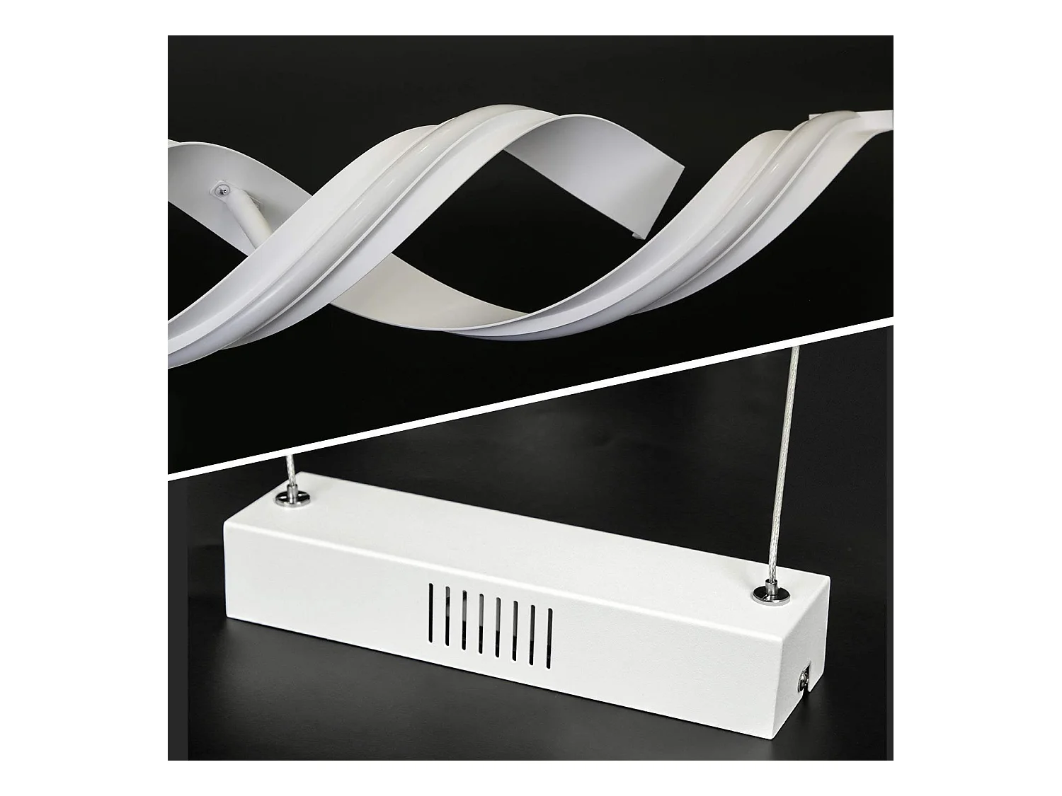 NETTLIFE Hanglamp LED - Nikkel - 3000K Warm Wit Licht - Modern - 95CM Eetkamer Hanglamp - 29W Eettafellamp - voor Keuken | Woonkamer | Kantoor | Studeerkamer