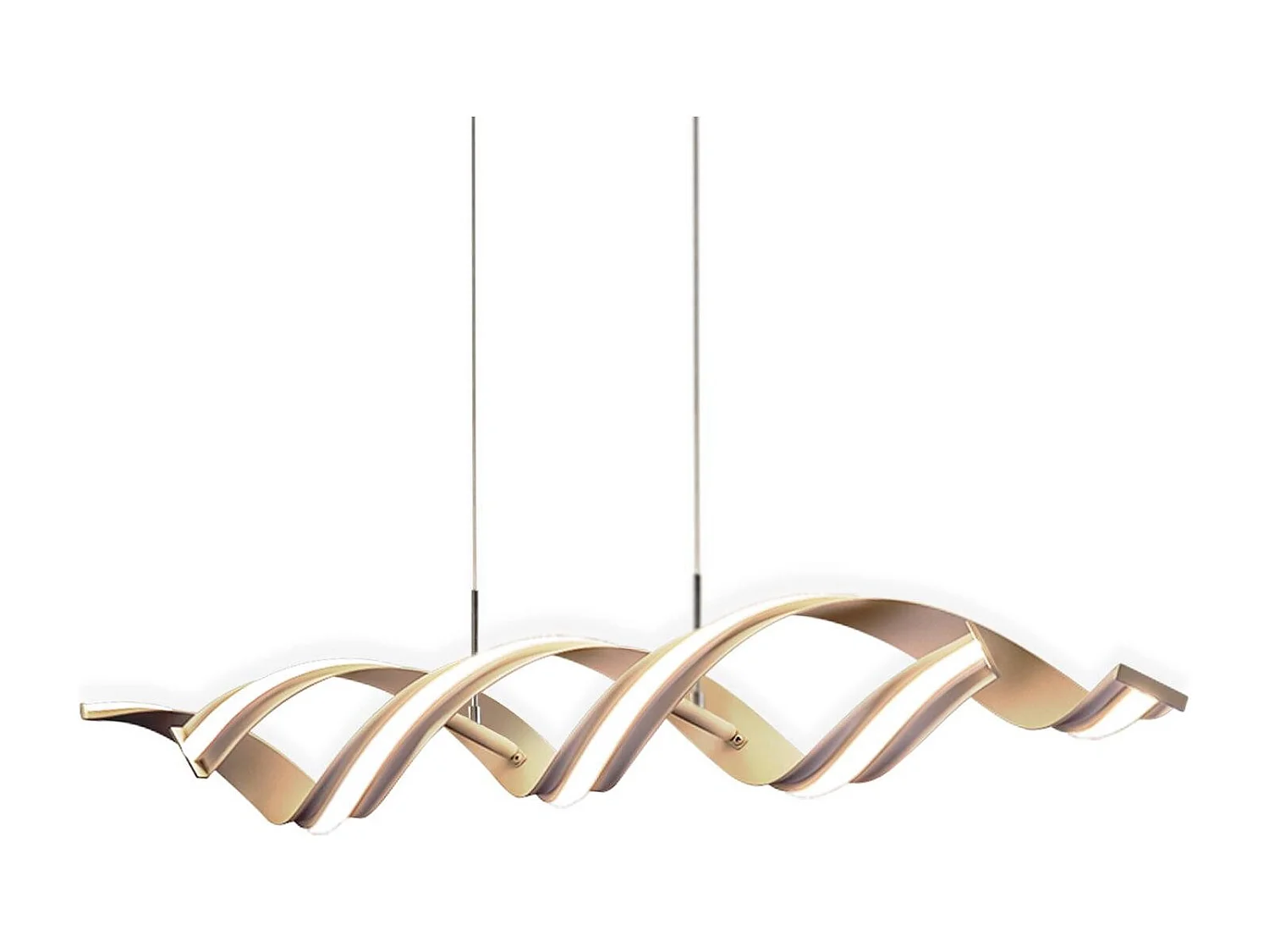 NETTLIFE Lampe suspendue Moderne 95CM Design 3000K Blanc chaud 29W