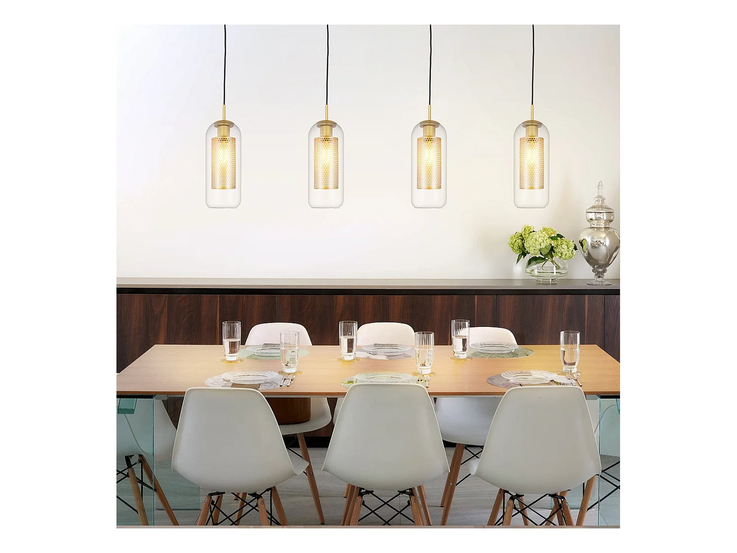 NETTLIFE Suspensión Vintage 1 llama Lámpara de techo negra Lámpara de techo Ajustable en altura E27