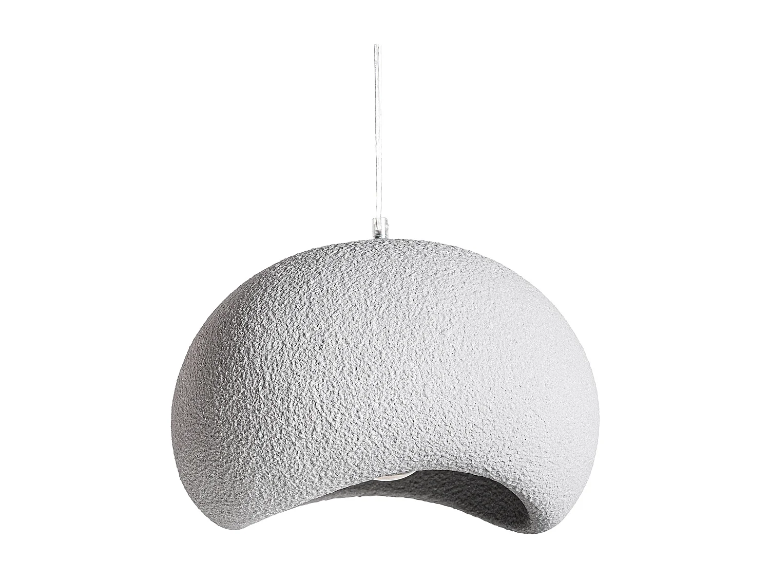 Lustre en ciment résine gris  en 35x40x35 cm