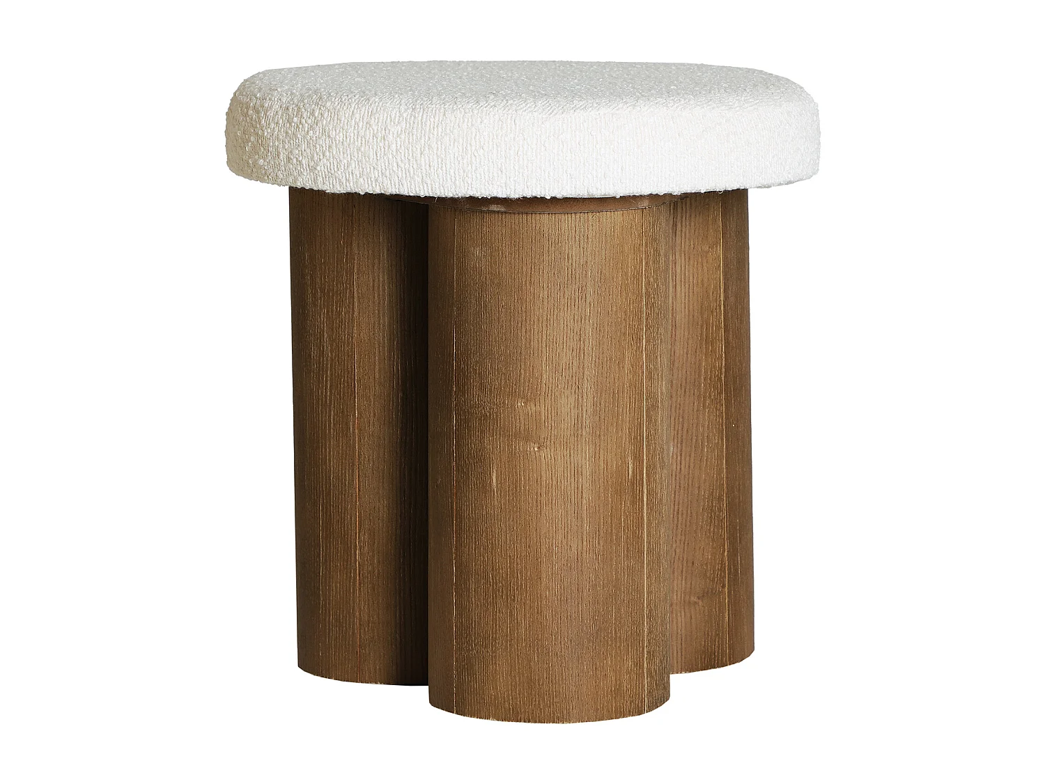 Repose- pied en bois mdf marron  en 40x40x42 cm