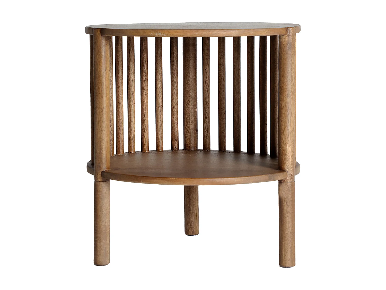 Table basse en bois de mangue marron naturel en 51x51x55 cm