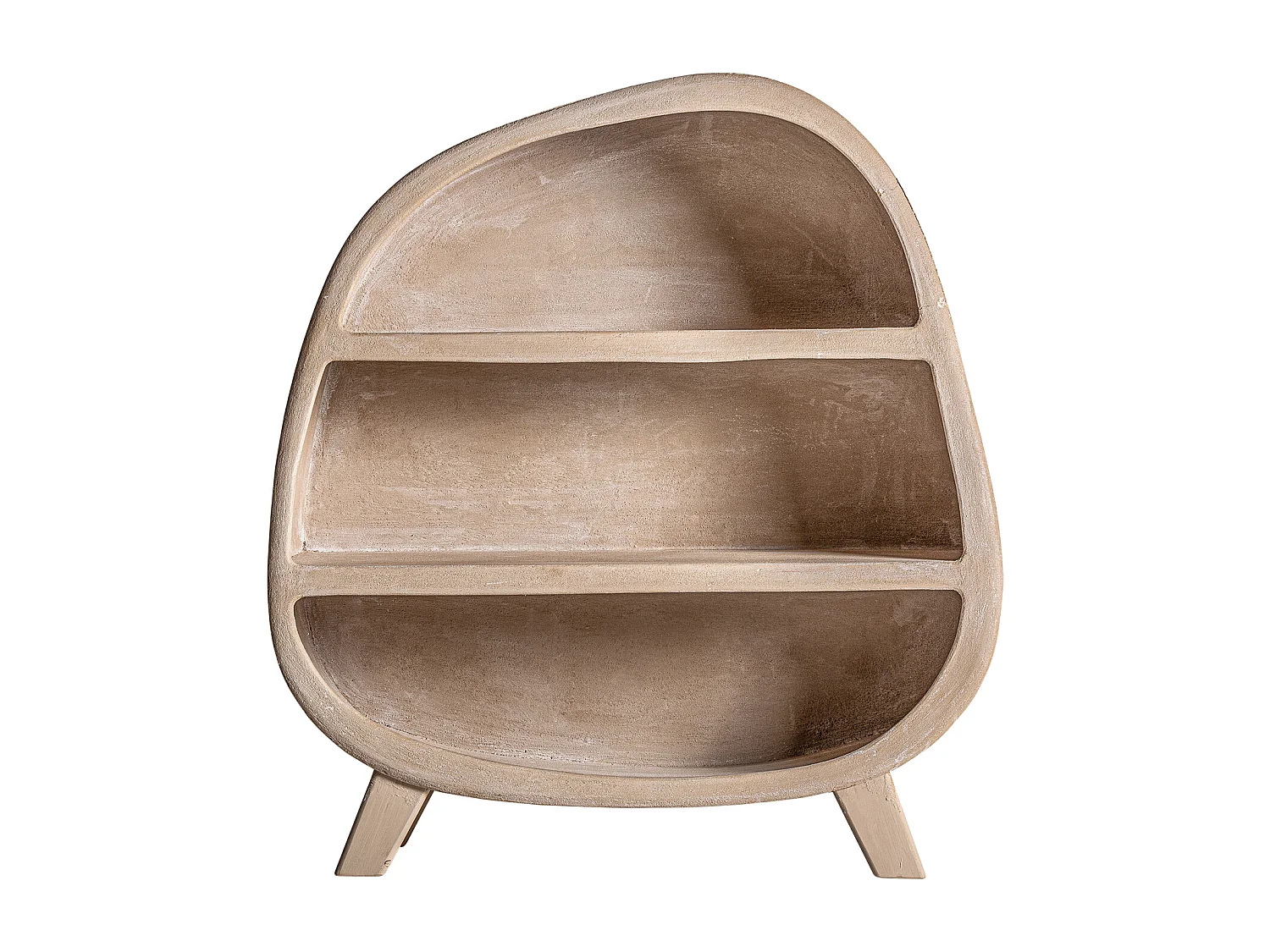 Estanteria de madera dm en color marrón claro   de 120x38x132cm