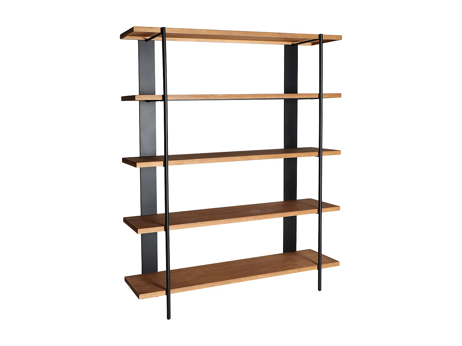 Étagère en fer noir  en 160x43x190 cm