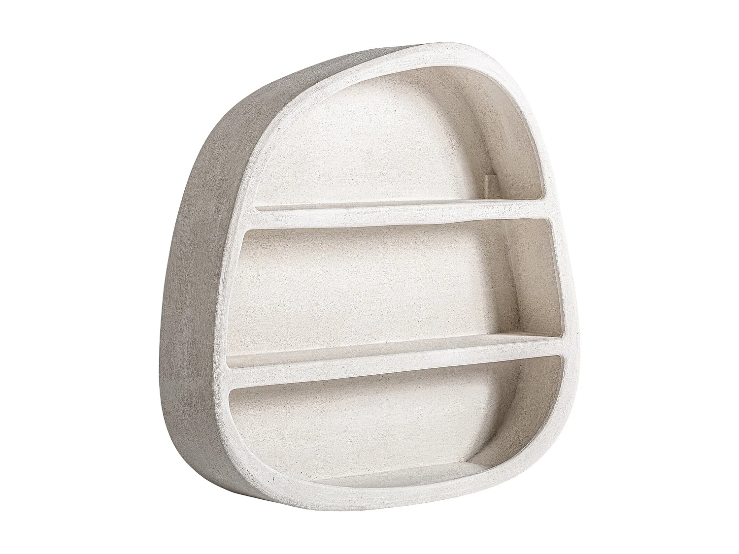 Estanteria de madera dm en color blanco roto   de 100x22x100cm