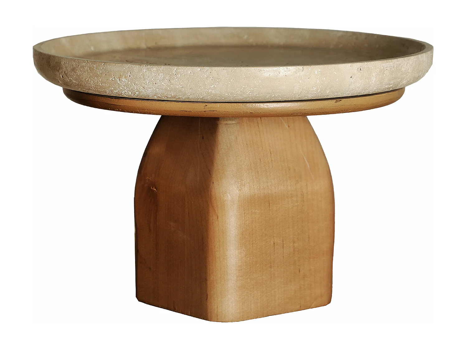 Vide poches en marbre marron  en 25x25x16 cm