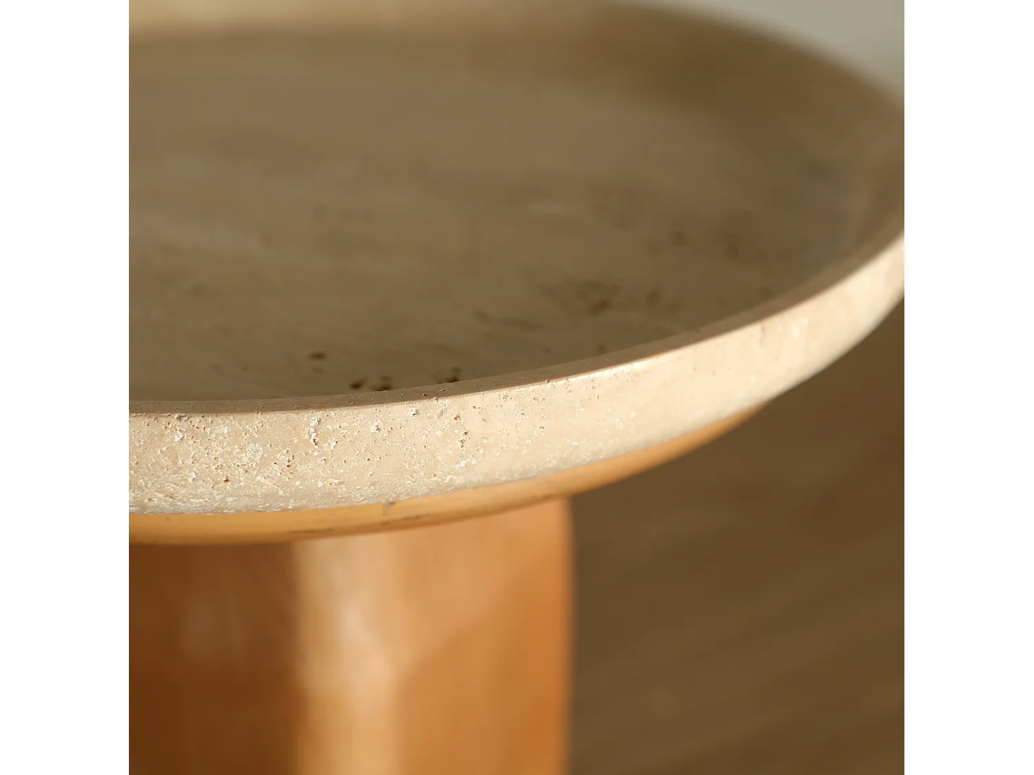 Vide poches en marbre marron  en 25x25x16 cm