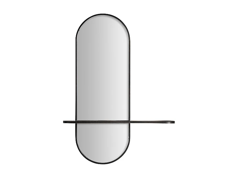 Espejo de hierro en color negro de 80x15x110cm