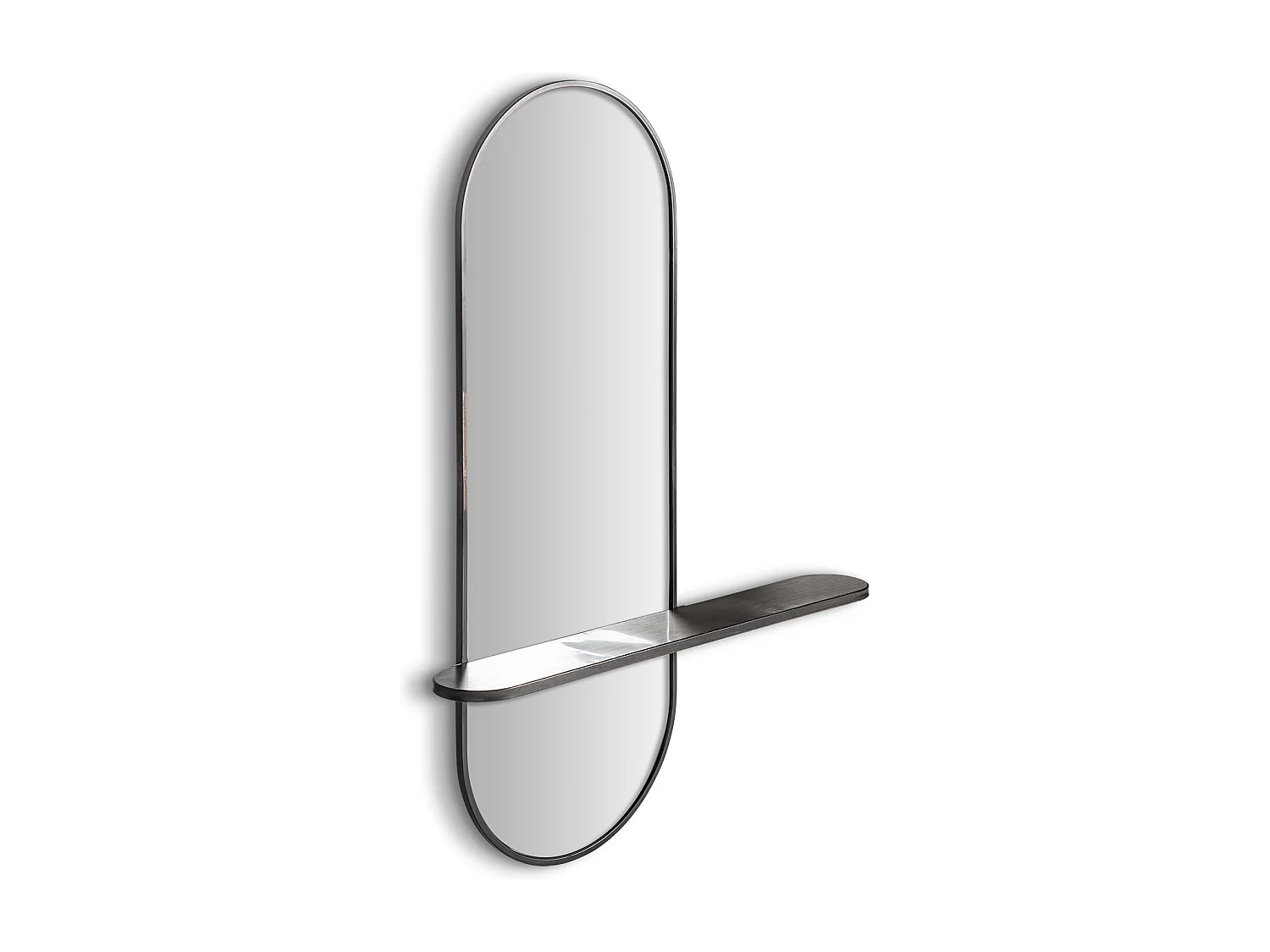 Espejo de hierro en color negro de 80x15x110cm