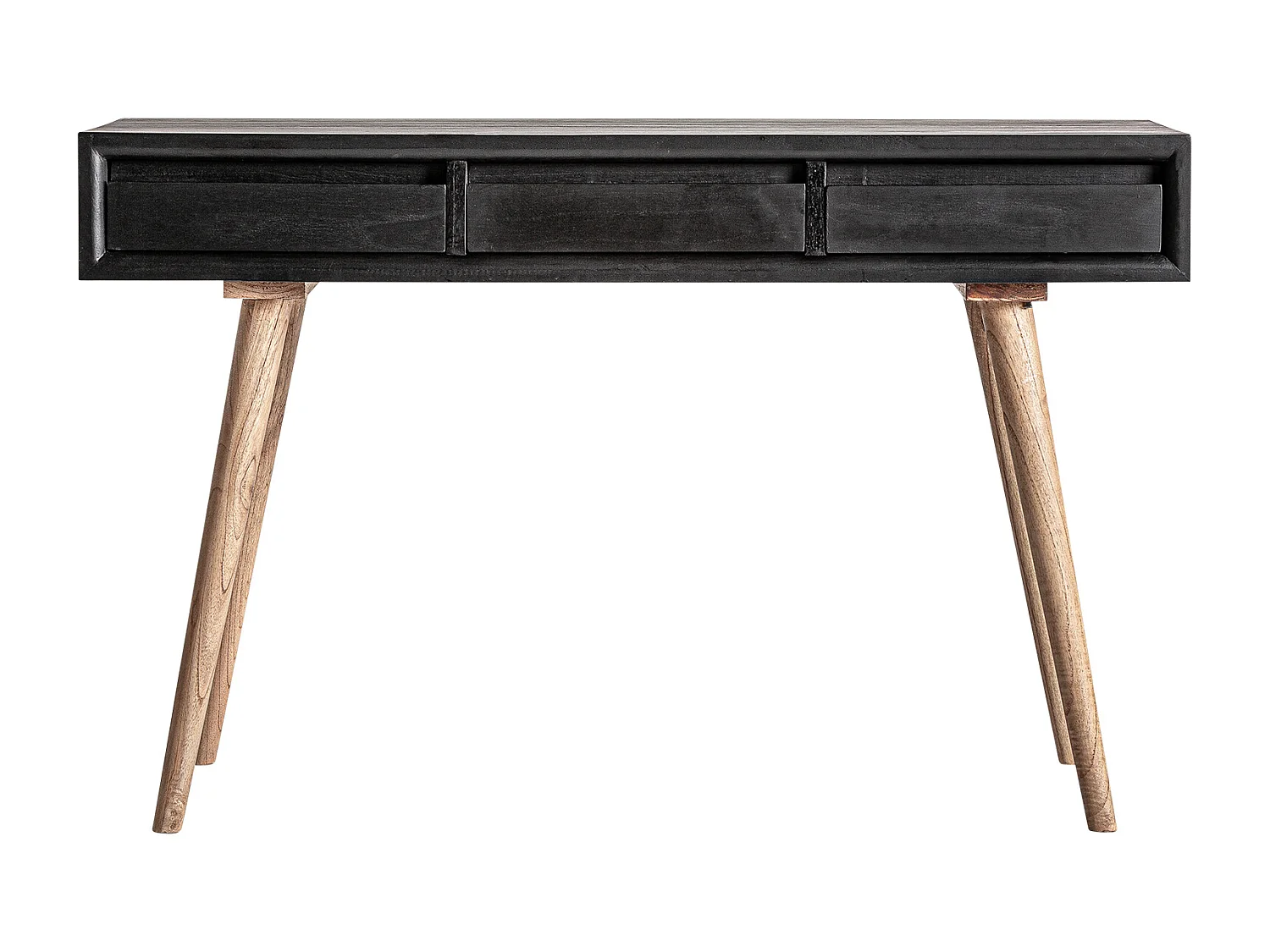 Console en bois de mindi noir  en 120x45x80 cm