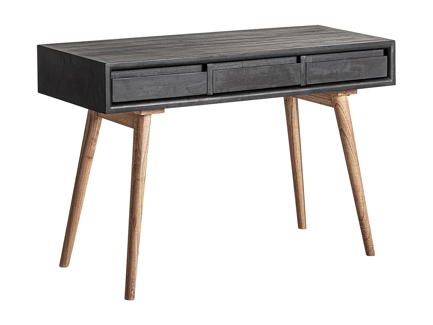 Console en bois de mindi noir  en 120x45x80 cm
