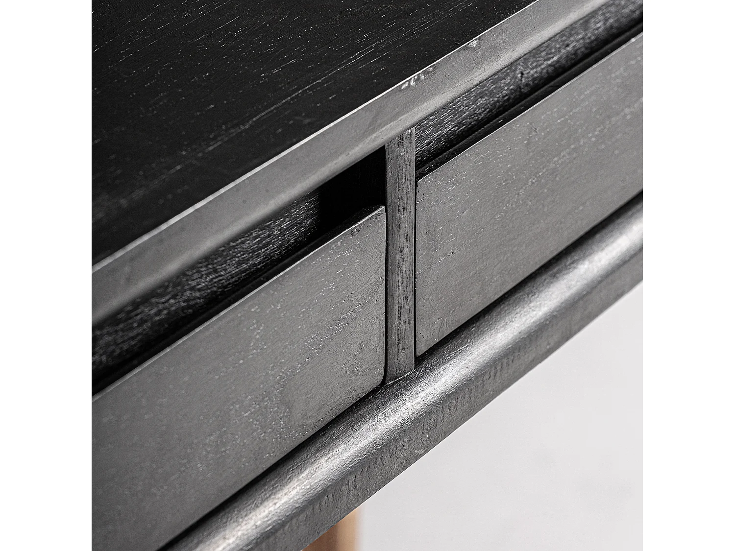 Console en bois de mindi noir  en 120x45x80 cm