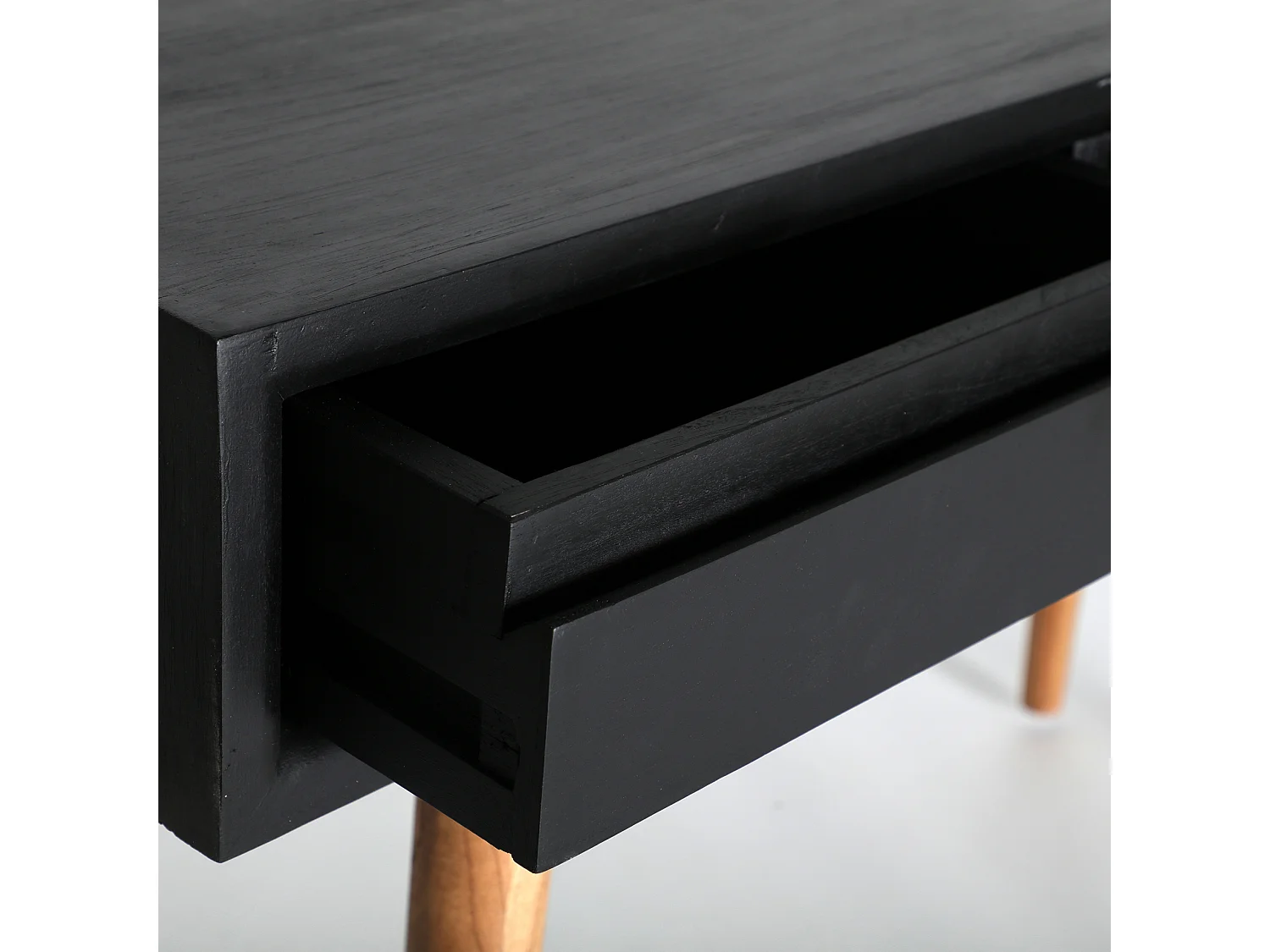 Console en bois de mindi noir  en 120x45x80 cm