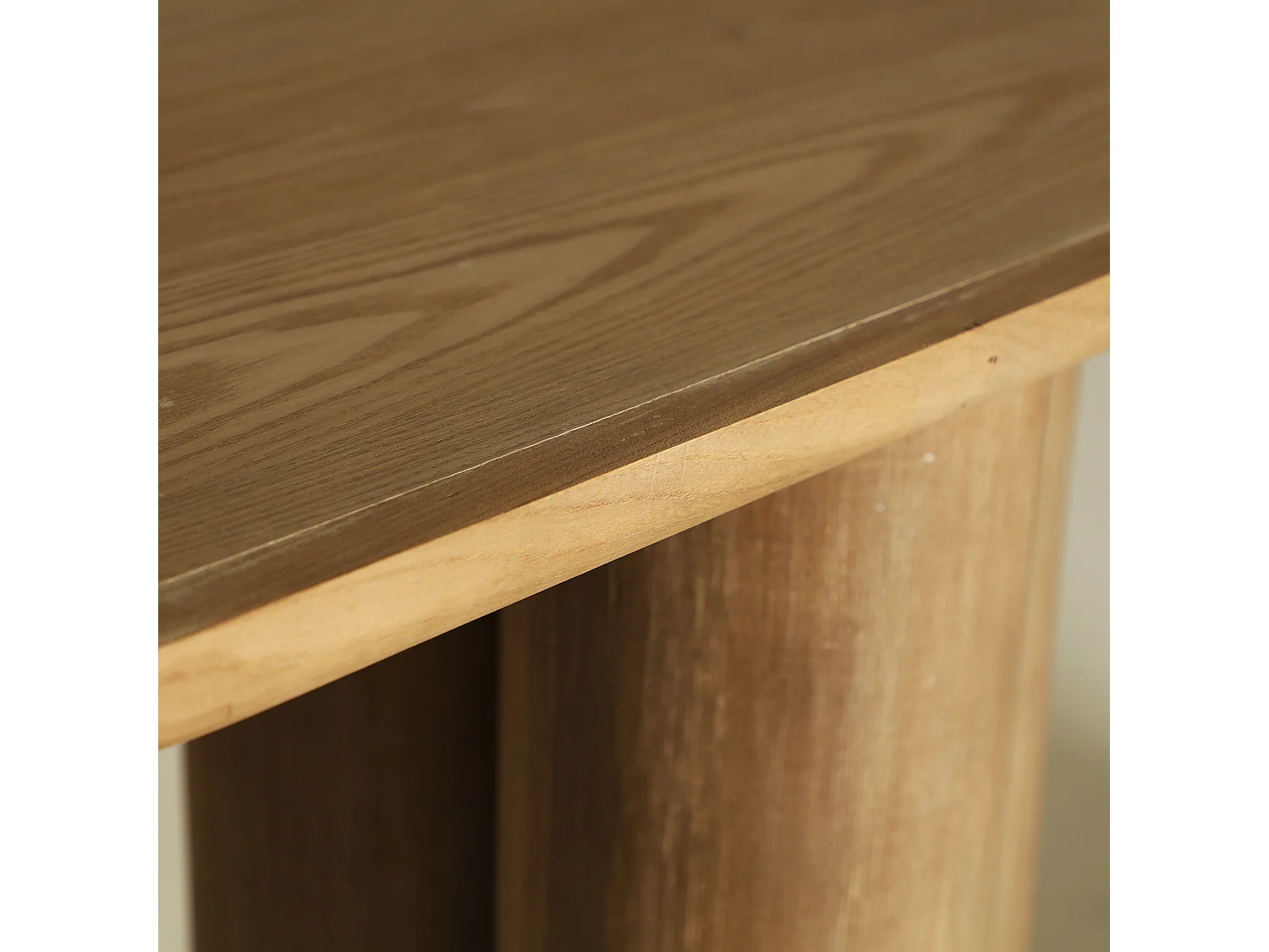Consola de madera dm en color marrón . de 150x40x81cm