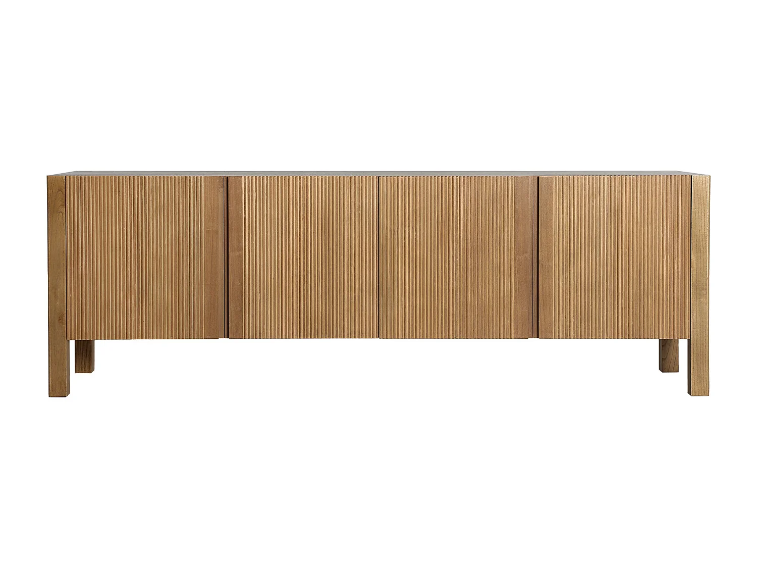 Meuble tv en bois mdf marron  en 180x45x60 cm