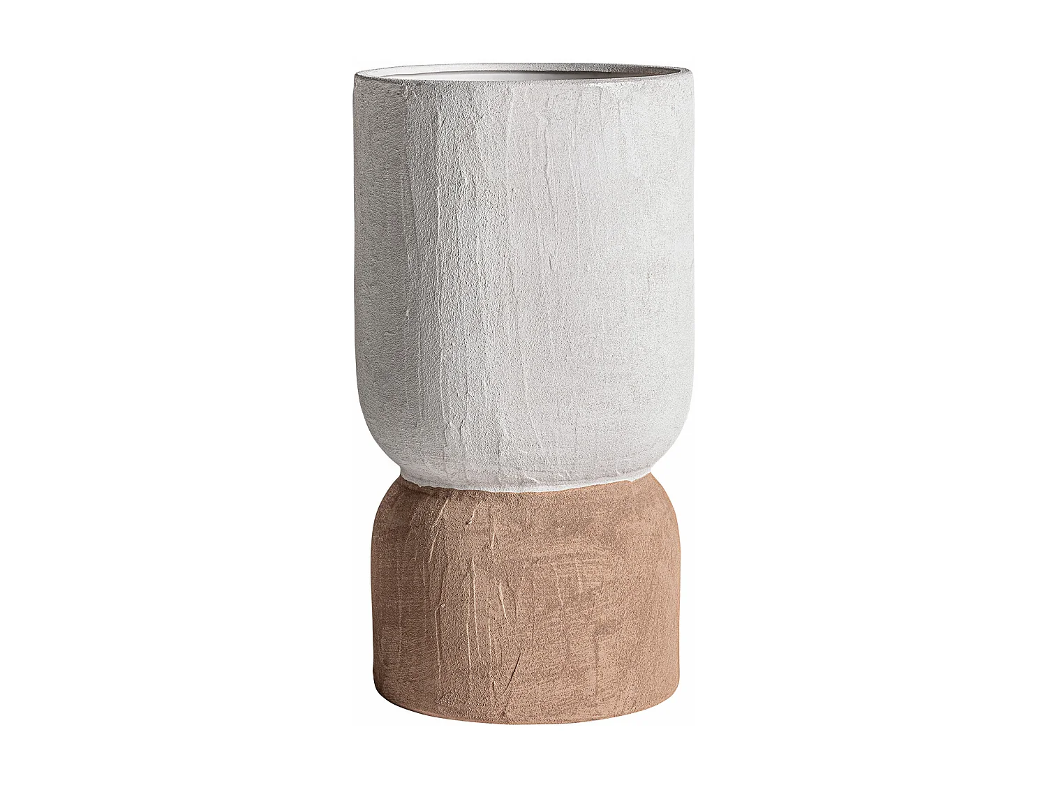 Jarrón de cerámica en color marrón