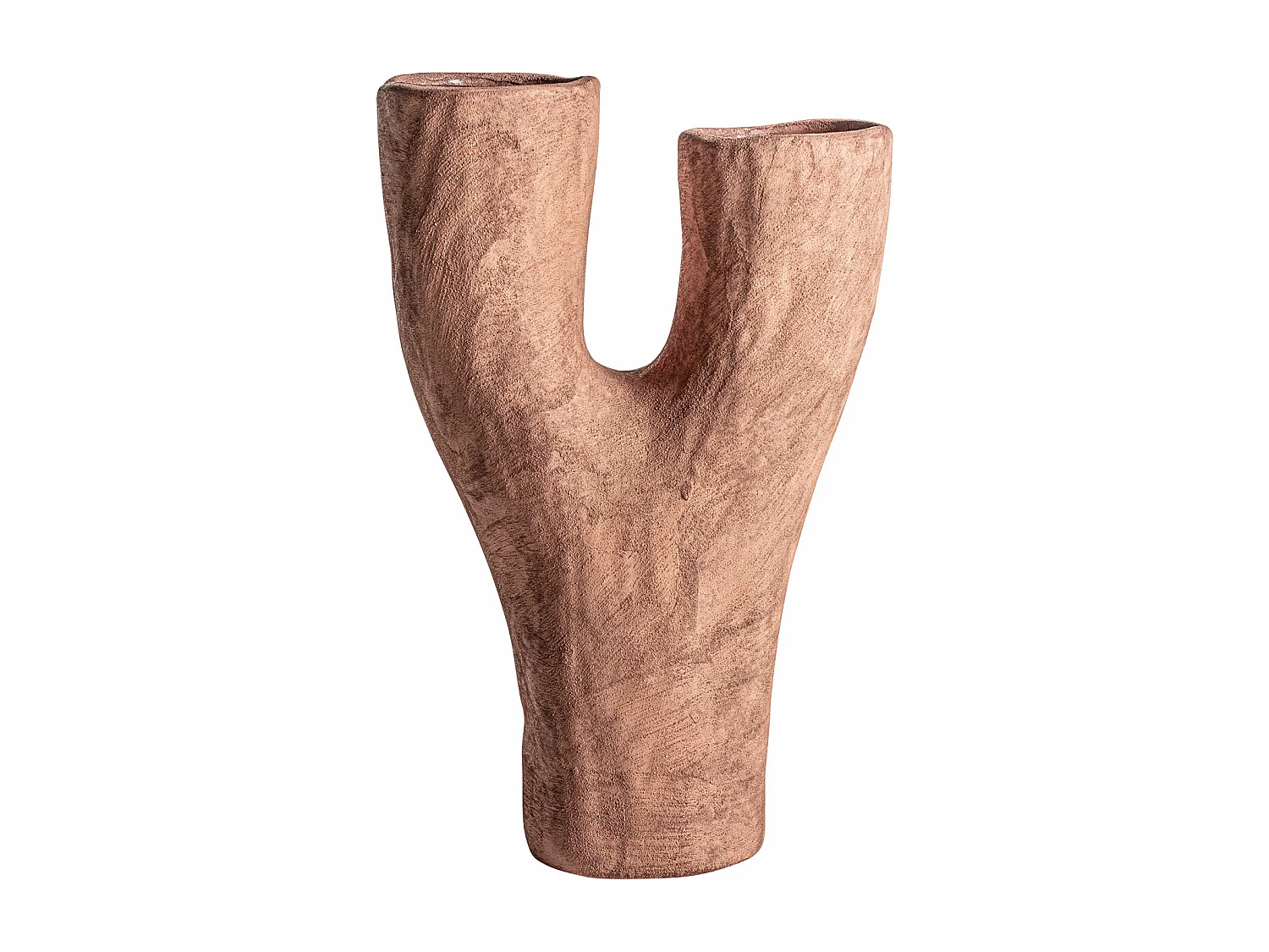 Vase en céramique marron  en 33x14x49 cm