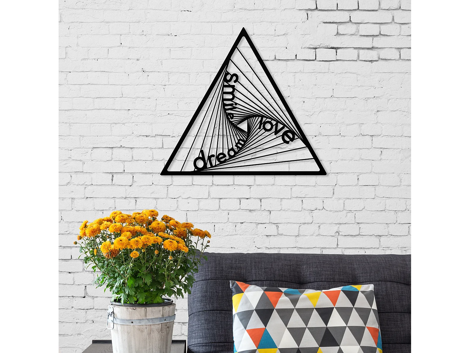 Wanddekoration METALL -Matte