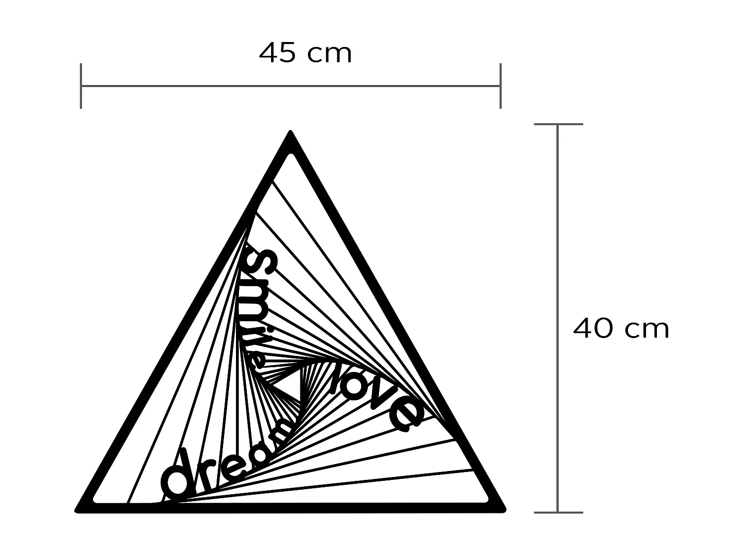 Wanddekoration METALL -Matte