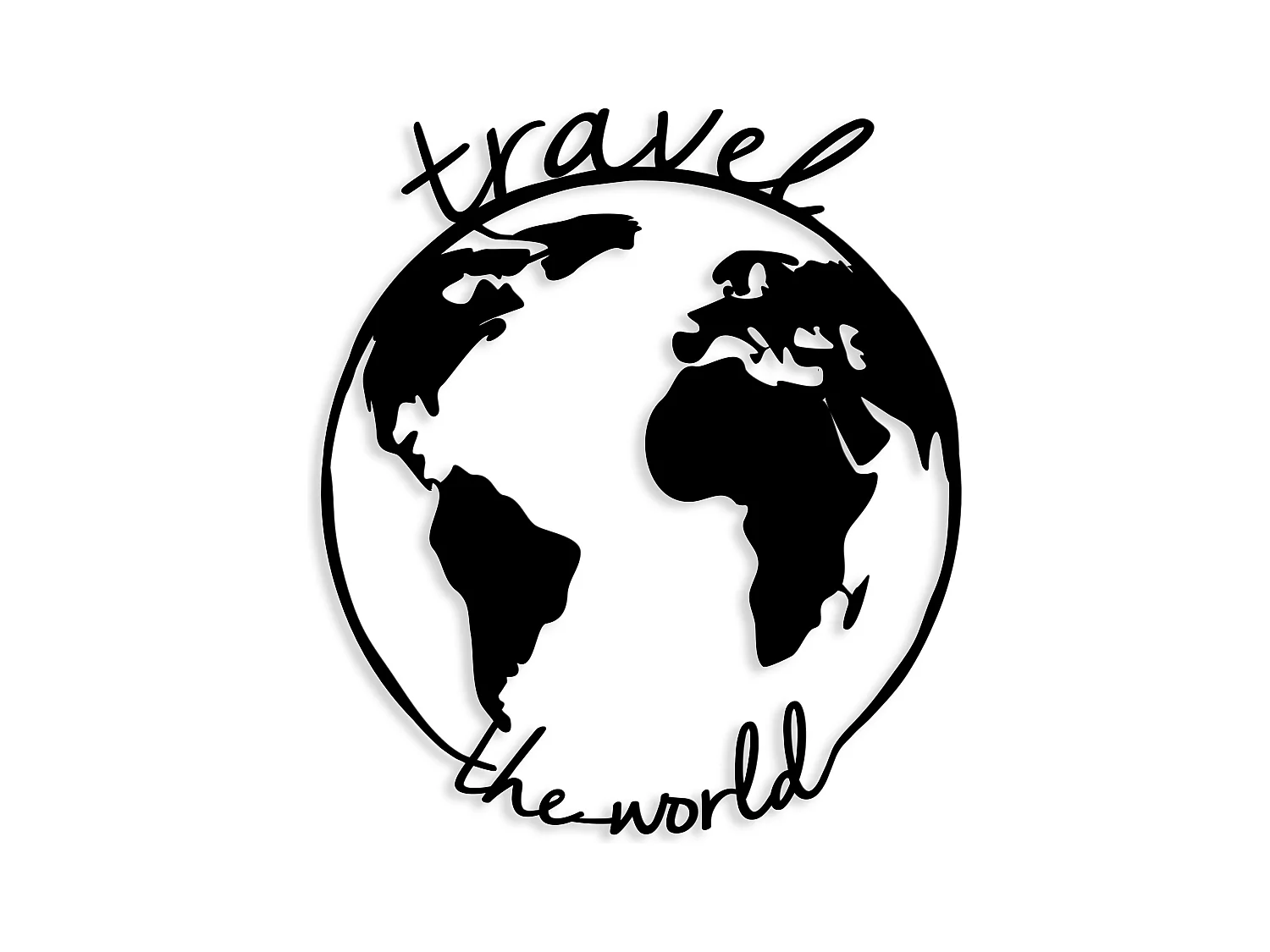Wanddekoration TRAVEL THE WORLD