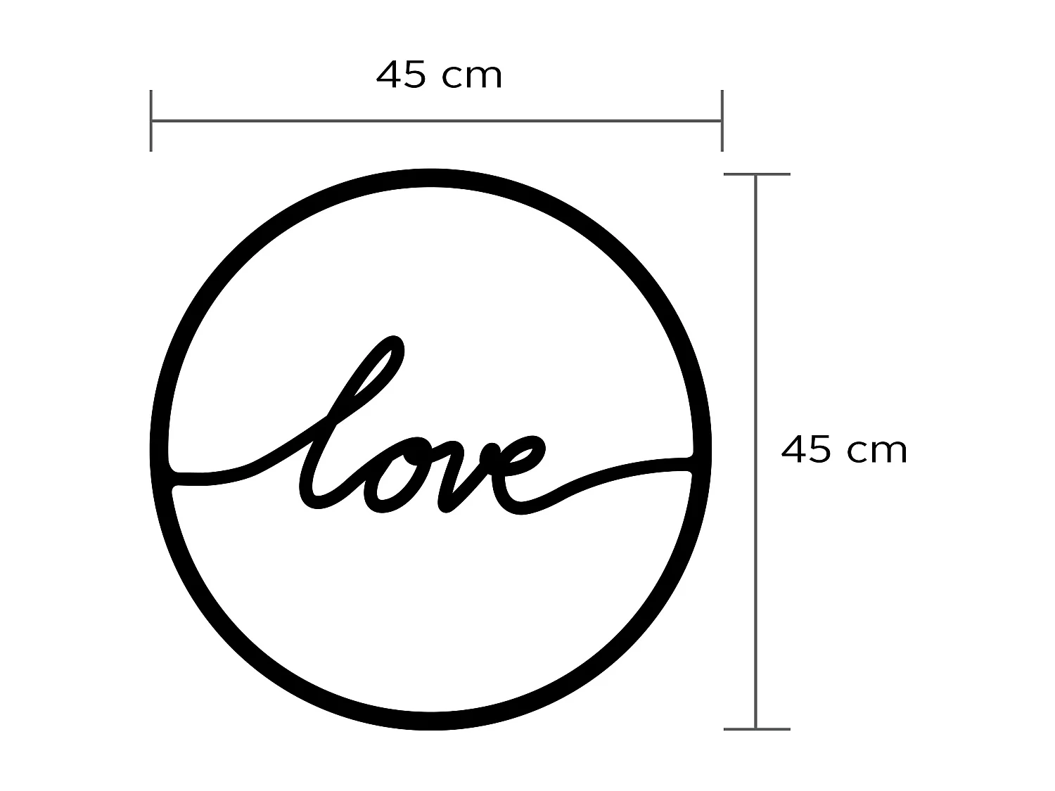 Wanddekoration METALL -Matte