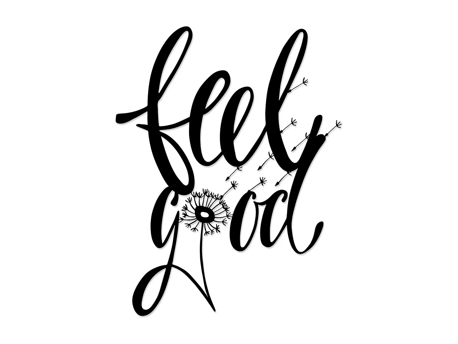 Wanddekoration METALL -Matte