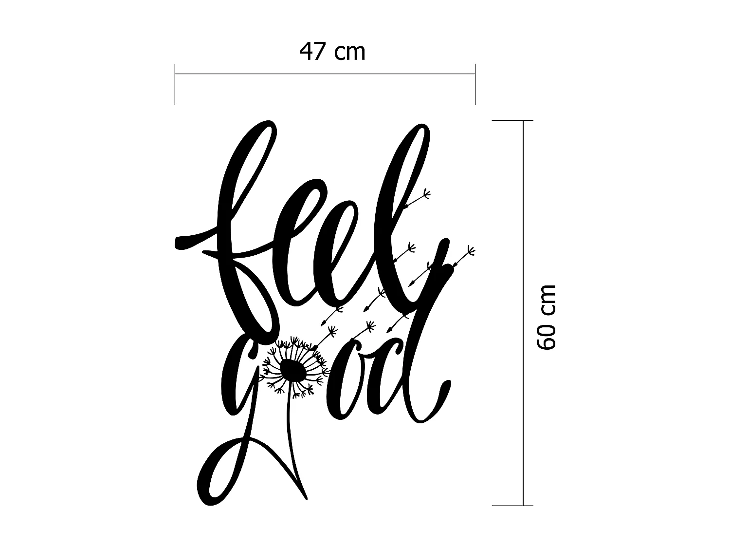 Wanddekoration METALL -Matte