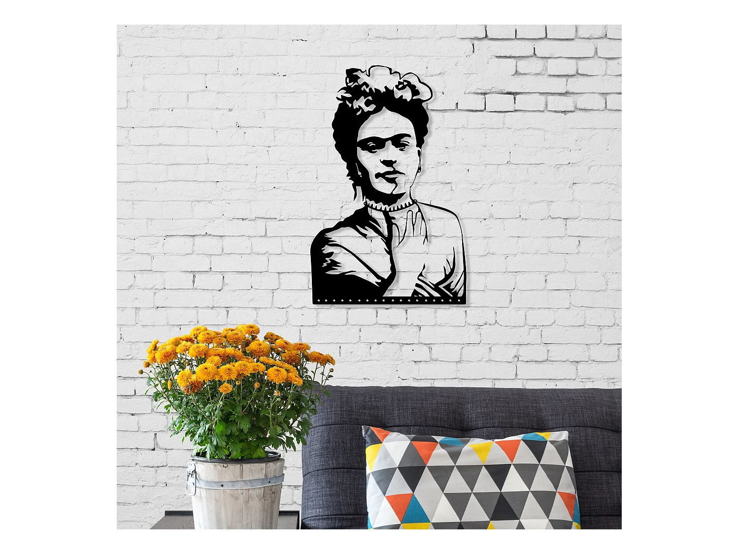 FRIDA KAHLO Wanddekoration METALL