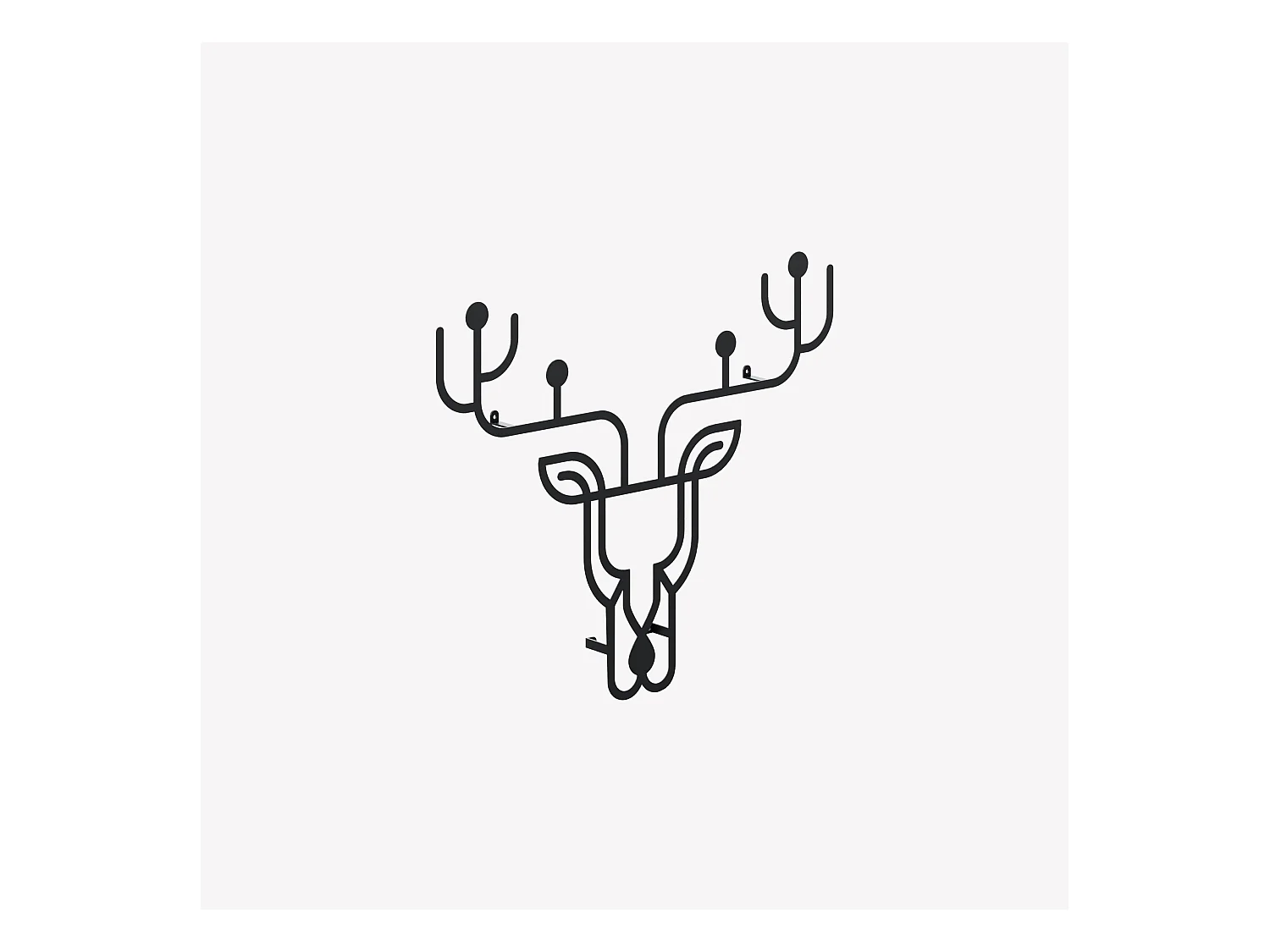 Wanddekoration METALL DEER - Matte