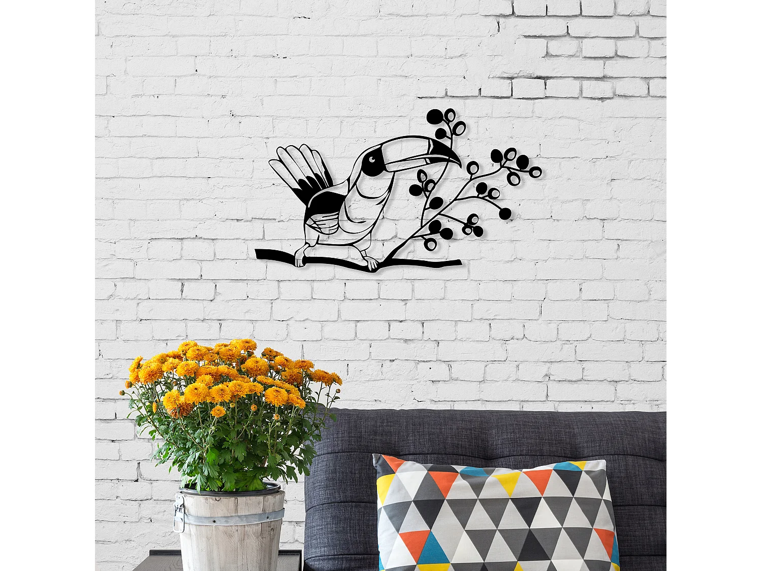 Wanddekoration METALL -Matte