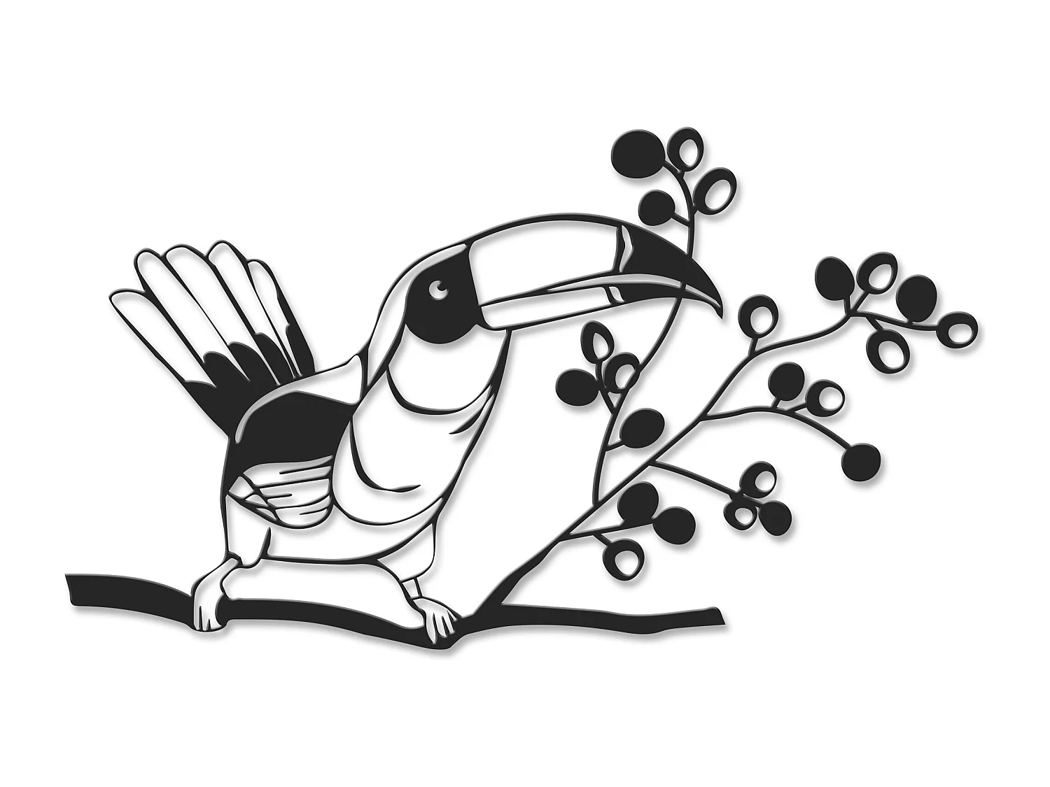 Wanddekoration METALL -Matte