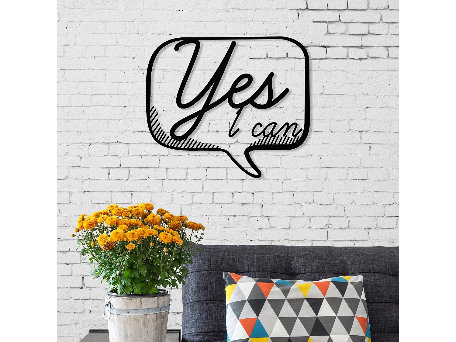 Wanddekoration METALL -Matte