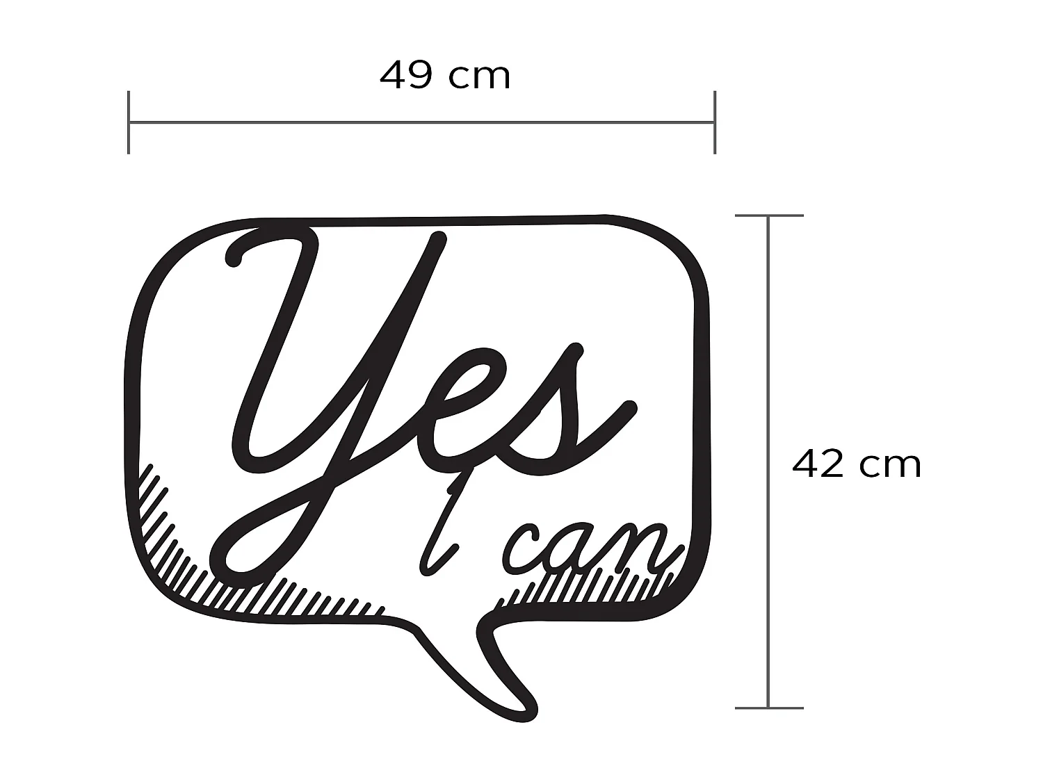 Wanddekoration METALL -Matte