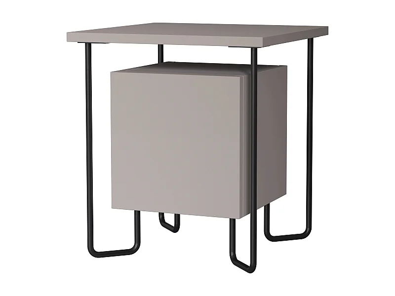 Nachttisch ACRES- Anthrazitgrau  , 45x40x40