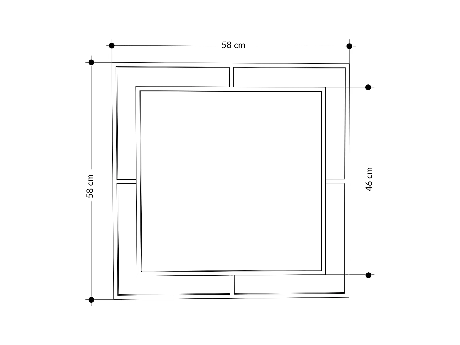 Spiegel CORNER -Gold