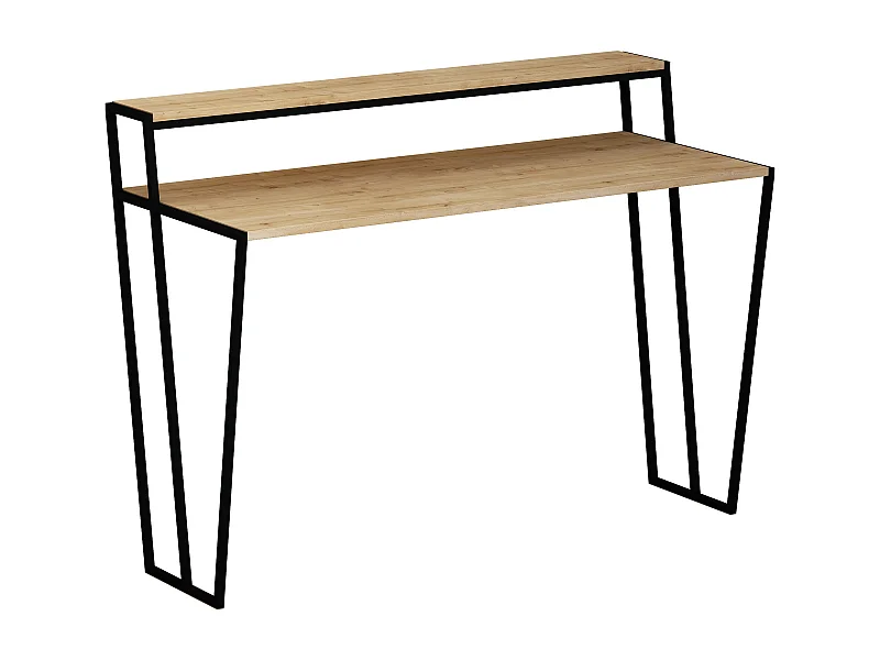 Schreibtisch Pal - Eiche - 124 x 57,6 x 91,5 cm