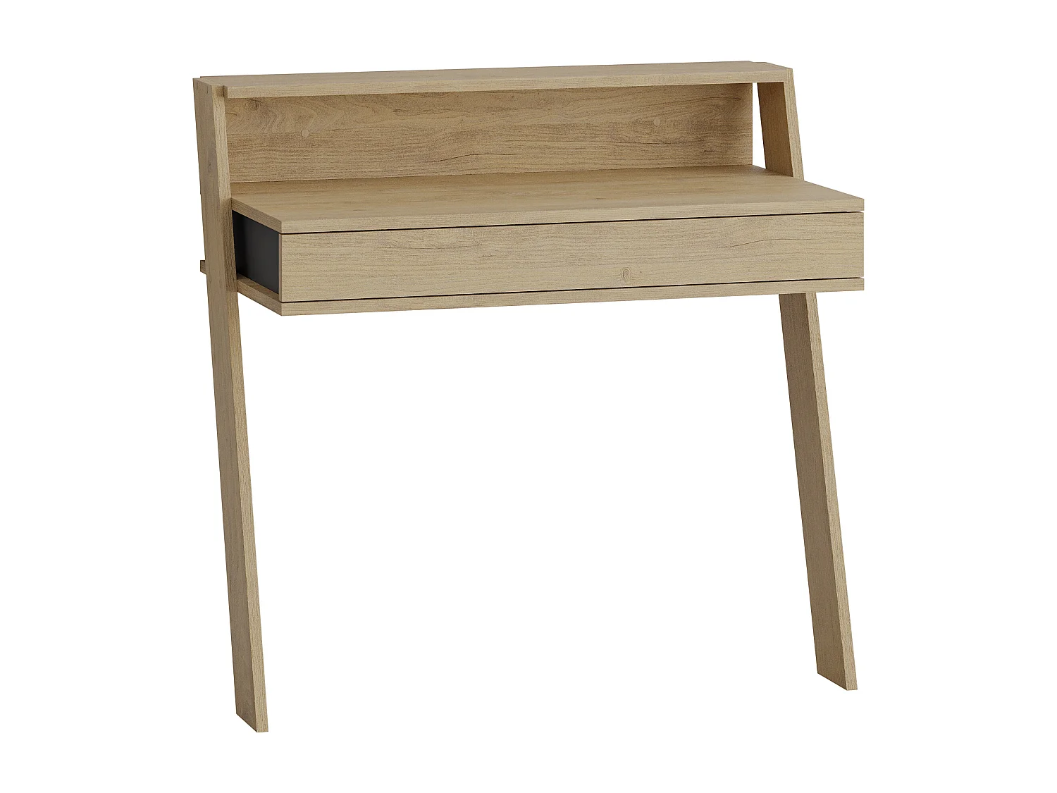 Arbeitstisch COWORK -  Anthrazit-Eiche - 94 x 50 x 91 cm