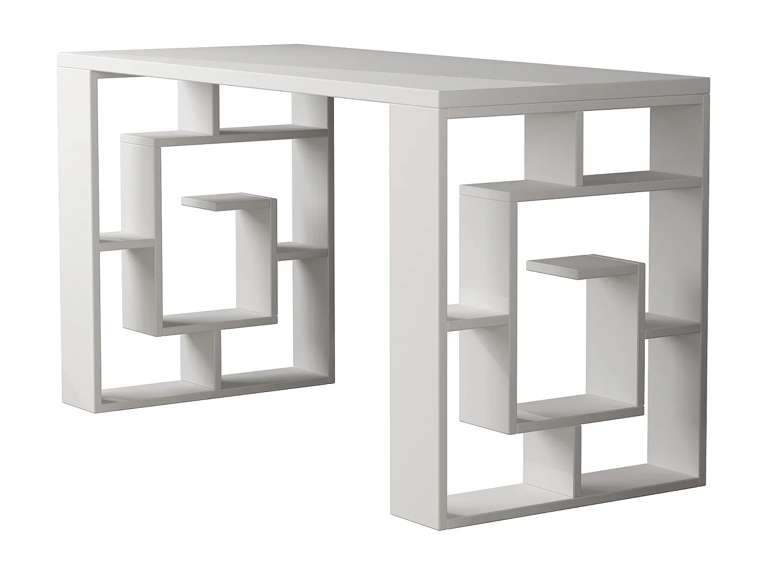 Arbeitstisch Labirent - Weiß - 137 x 60 x 75 cm