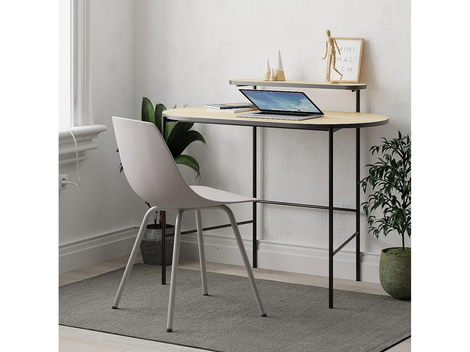 Arbeitstisch LOUB - Eiche,100 x 55 x 87 cm