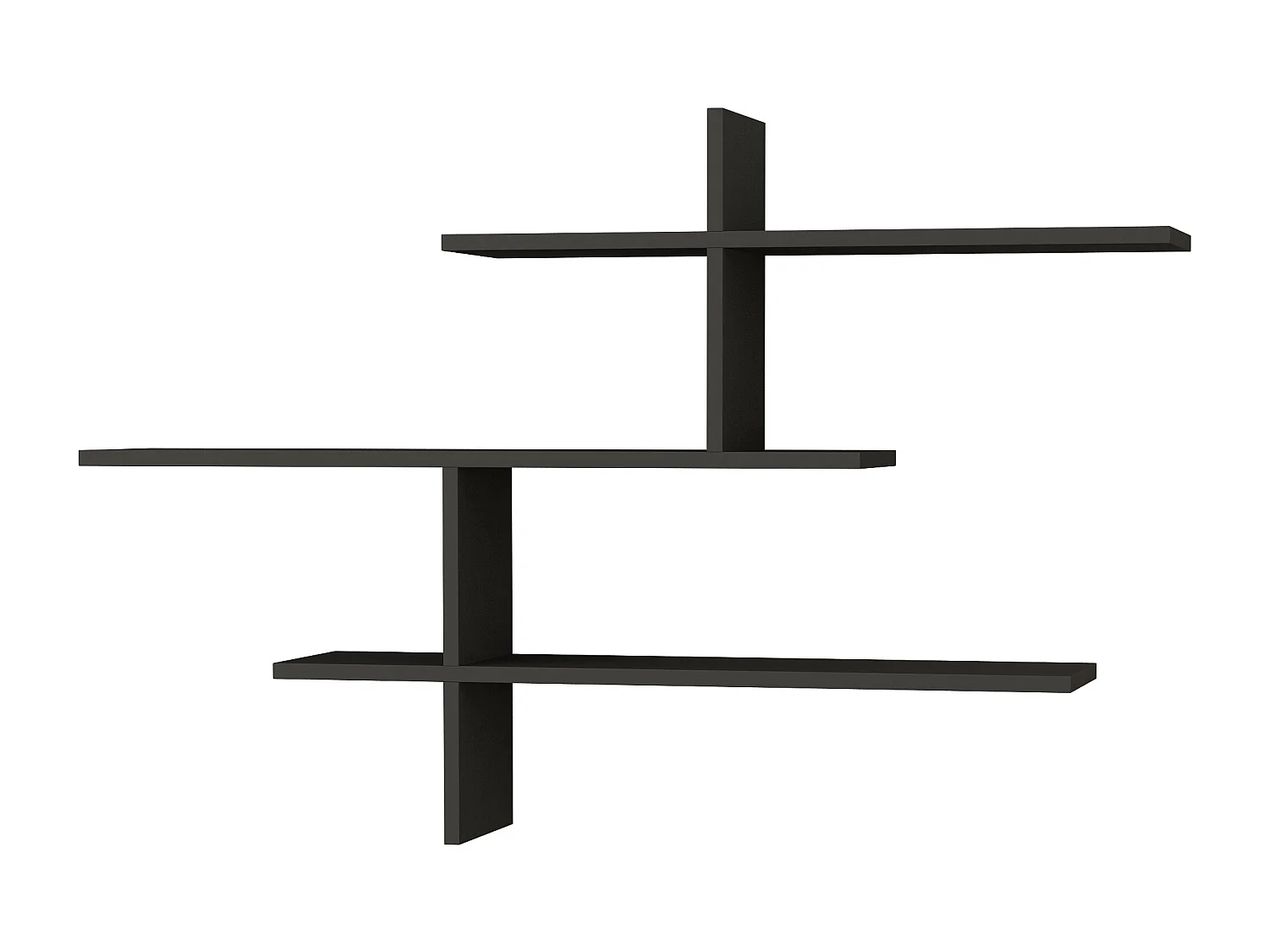 Etagère LEO - anthracite, 123x81x22