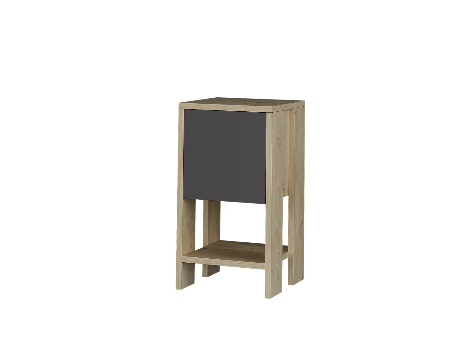 Nachttisch EMA- Naturfarben hell  , 55x30x30