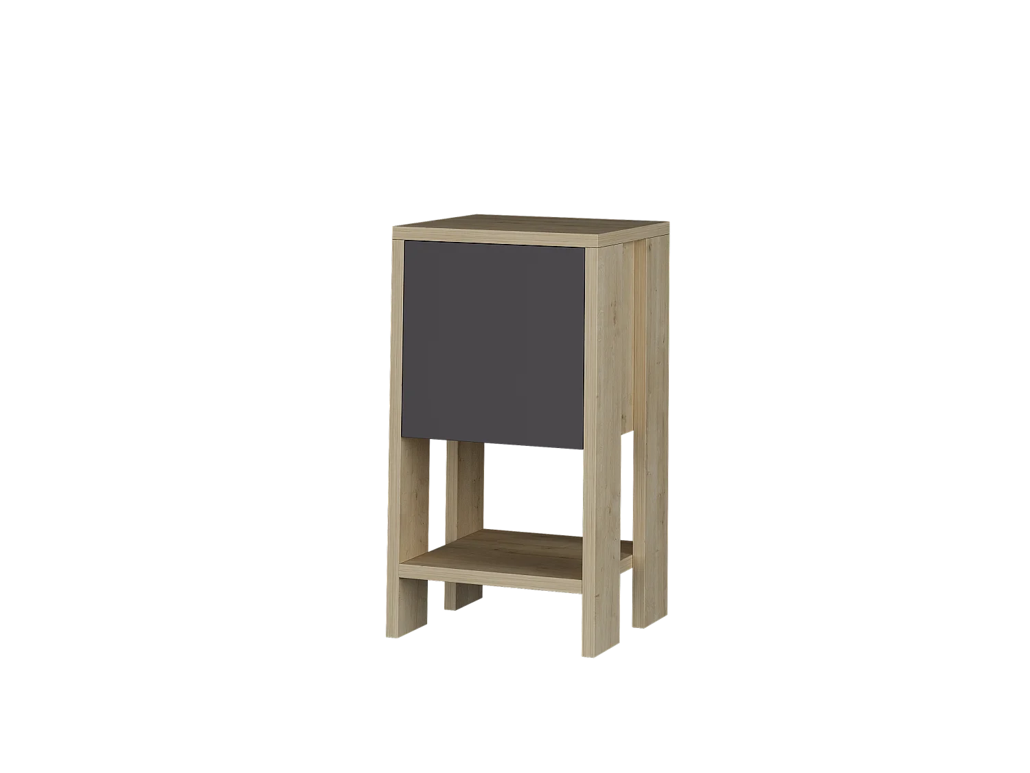 Comodino EMA - colore naturale chiaro, 55x30x30