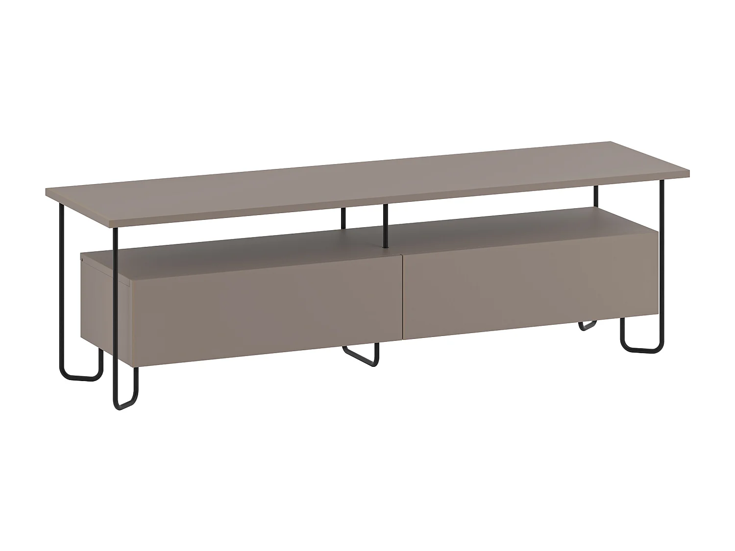 Tv - Unit CORNEA -  Mokka Grau,150 x 42 x 45 cm