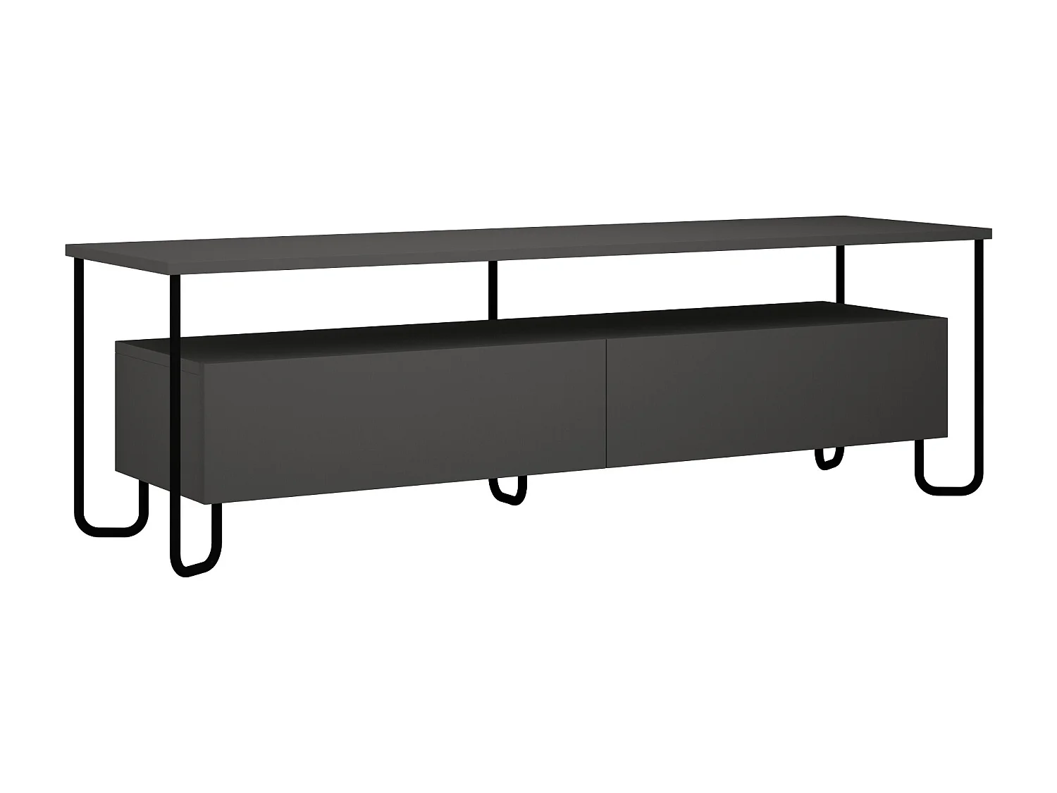 Tv - Unit CORNEA -  Anthrazit Grau - 150 x 42 x 45 cm