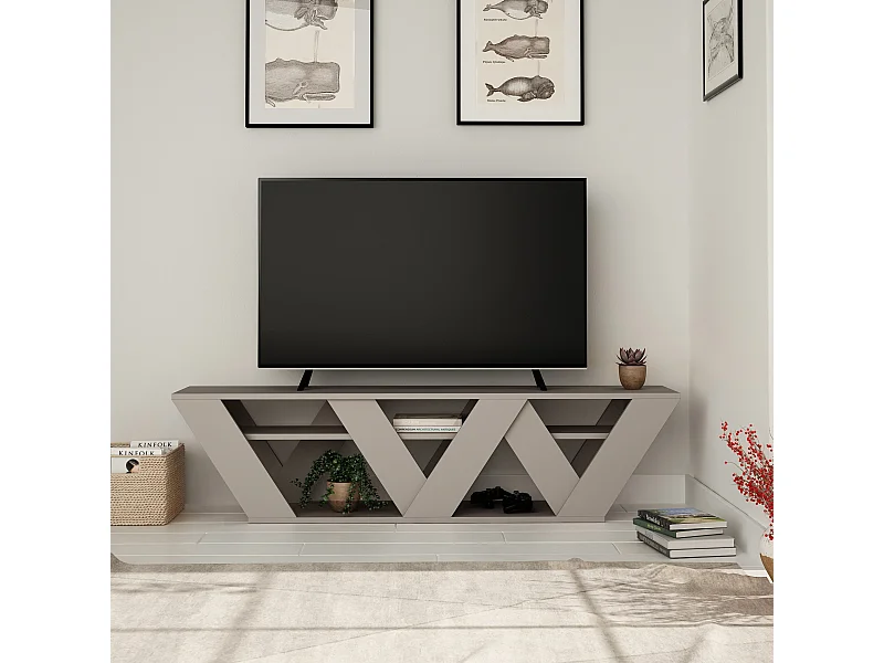 TV - Unit RALLA -  Mokka Grau - 158 x 30 x 40 cm