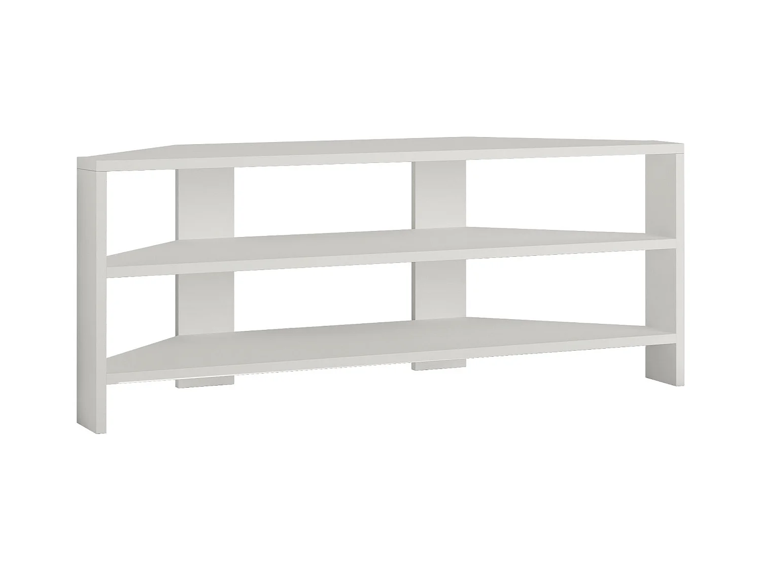 Eckfernsehtisch THALES- Weiß, 45x114x36