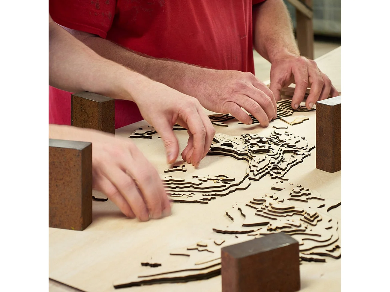 3D Kaart met Lijst Côte de Nuits, Veelkleurig, 152x6x61 cm, CUTTING BROTHERS